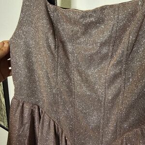 Shimmering Lavender Mini Dress